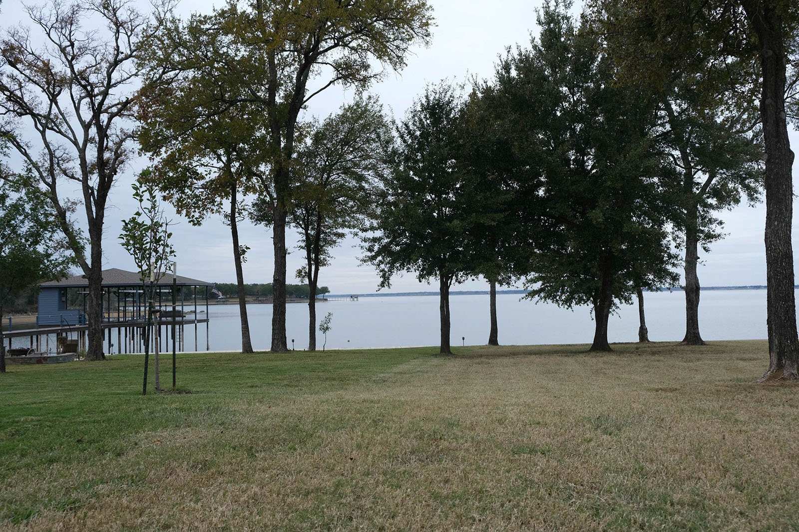Another lake view with a dock